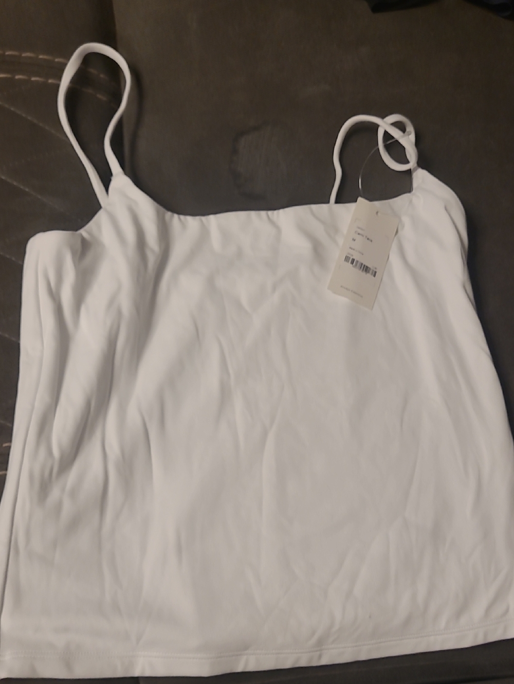 Classic White Spaghetti Strap Camisole